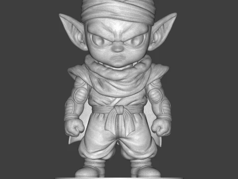 Piccolo Chibi Figurine 3D Printable 3D Print Model
