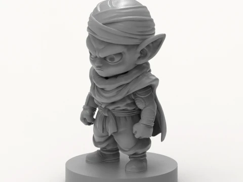 Piccolo Chibi Figurine 3D Printable 3D Print Model