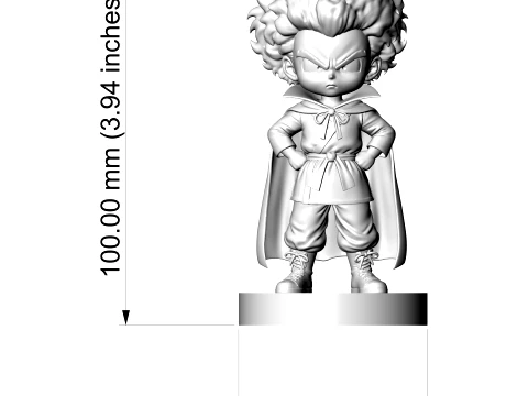 Mr Satan Hercule Figurine Chibi 3D Printable 3D Print Model