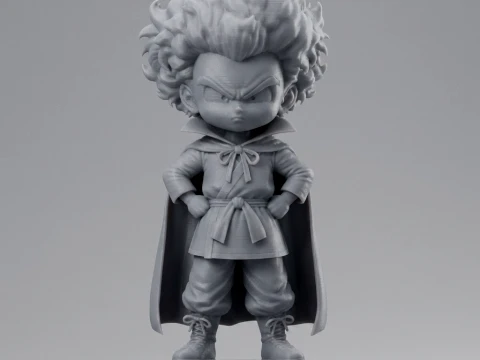 Mr Satan Hercule Figurine Chibi 3D Printable 3D Print Model