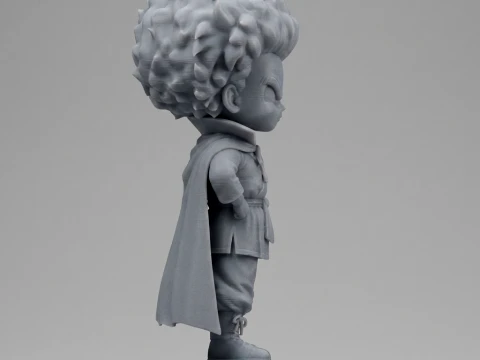 Mr Satan Hercule Figurine Chibi 3D Printable 3D Print Model