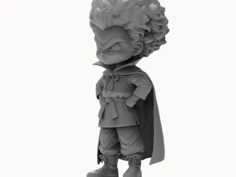 Mr Satan Hercule Figurine Chibi 3D Printable 3D Print Model
