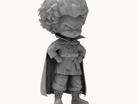 Mr Satan Hercule Figurine Chibi 3D Printable 3D Print Model