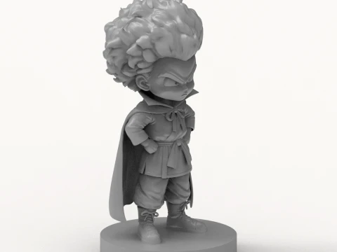 Mr Satan Hercule Figurine Chibi 3D Printable 3D Print Model
