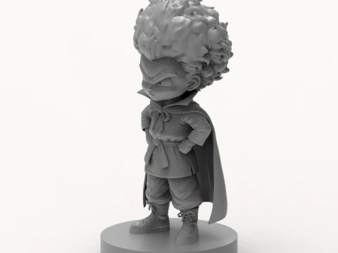 Mr Satan Hercule Figurine Chibi 3D Printable 3D Print Model