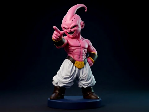 Kid Buu Dragon Ball Z 3D Printable Anime Figurine 3D Print Model