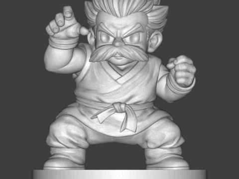 Jackie Chun Master Roshi 3D Print Model 3D Print Model