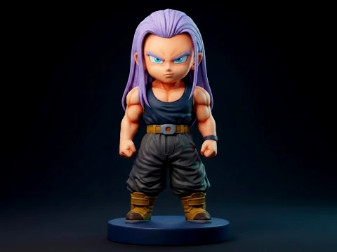 Trunks Dragon Ball Figurine 3D Print Model 3D Print Model