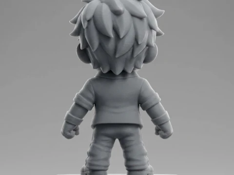 Chibi Anime Hero 3D Printable Figurine 3D Print Model