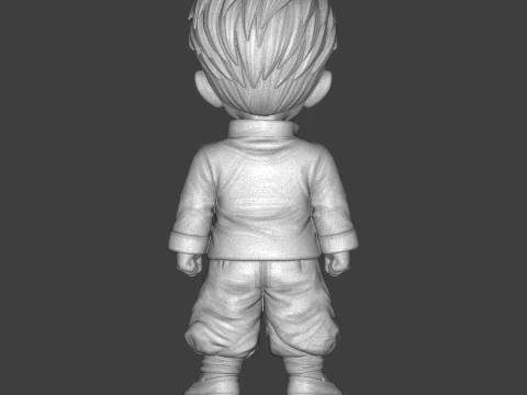 Chibi Anime Martial Artist 3D Printable Figurine 3D Print Model