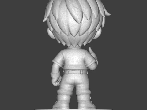 Casual Anime Adventurer 3D Printable Figurine 3D Print Model