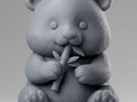Panda 3D Printable Figurine 3D Print Model