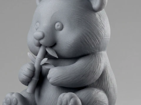 Panda 3D Printable Figurine 3D Print Model