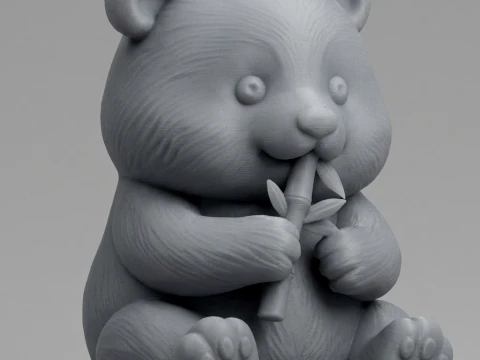Panda 3D Printable Figurine 3D Print Model