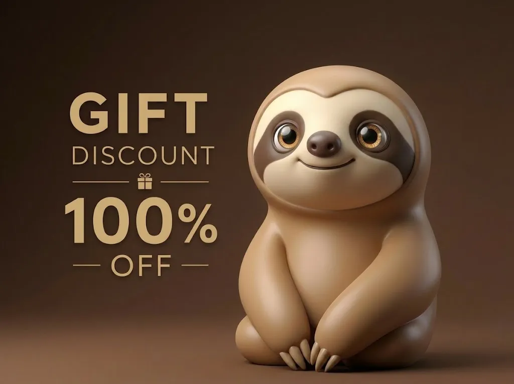 Sloth Figurine 3D Printable 3D Print Model .c4d .max .obj .3ds .fbx .stl .blend 