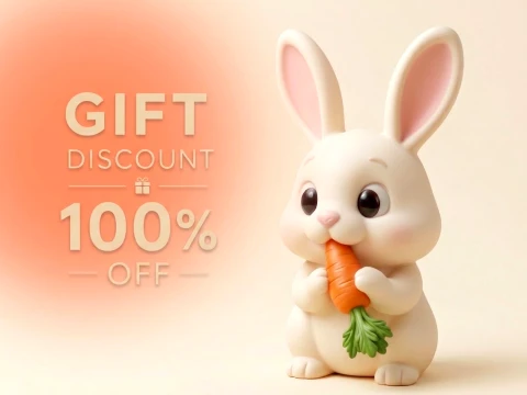 Bunny 3D Printable Figurine Modelo de Impressão 3D