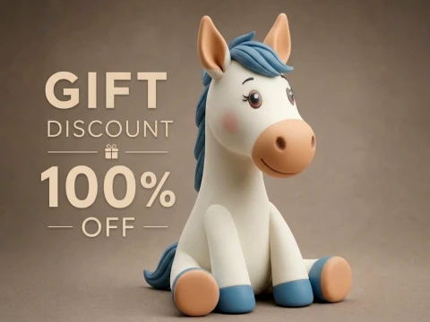 Horse 3D Printable Figurine Modelo de Impressão 3D