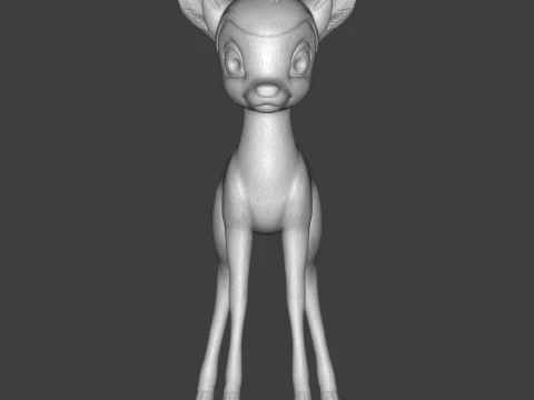 Bambi 3D Printable Figurine 3D Baskı Modeli