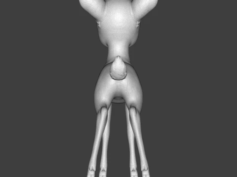Bambi 3D Printable Figurine 3D Baskı Modeli