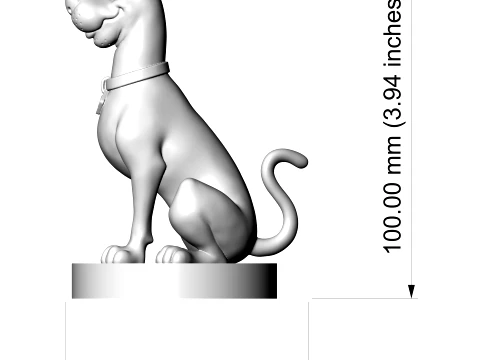 Scooby-Doo 3D Printable Figurine 3Dプリントモデル