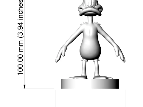 Daffy Duck 3D Printable Figurine 3D Print Model