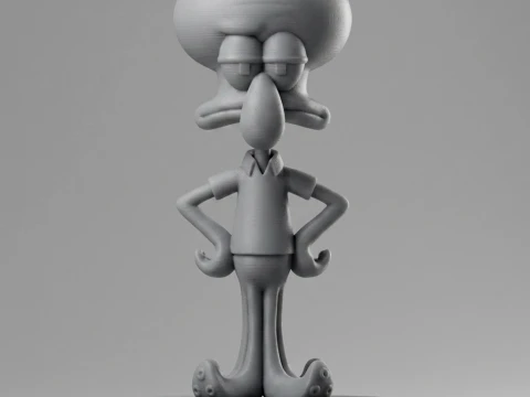 Squidward 3D Printable Figurine 3D Print Model