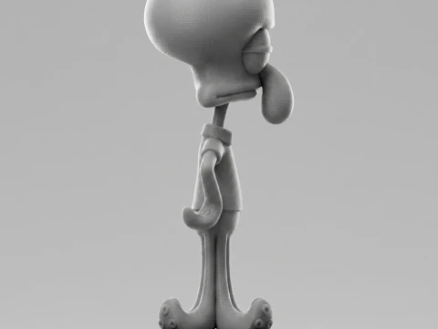 Squidward 3D Printable Figurine 3D Print Model