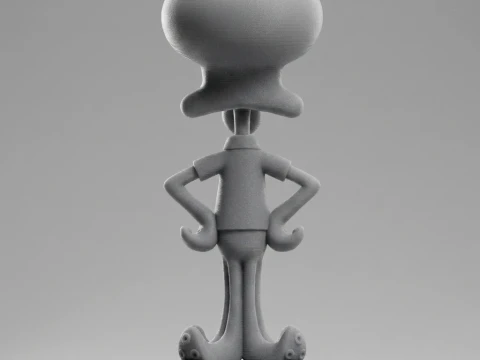 Squidward 3D Printable Figurine 3D Print Model