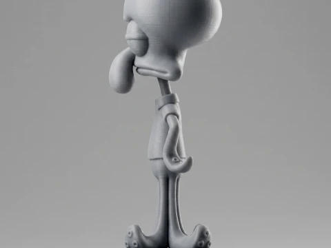 Squidward 3D Printable Figurine 3D Print Model