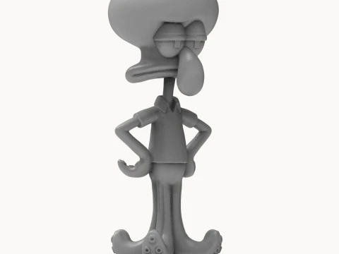 Squidward 3D Printable Figurine 3D Print Model