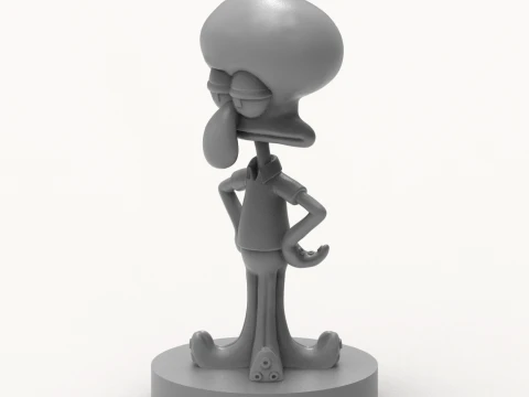 Squidward 3D Printable Figurine 3D Print Model