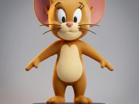 Jerry Mouse 3D Printable Figurine 3D Print Model