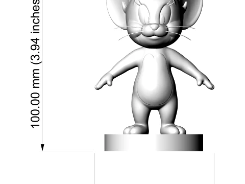 Jerry Mouse 3D Printable Figurine 3D printmodel