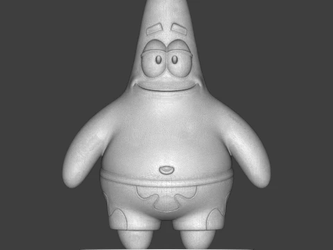 Patrick Star 3D Printable Figurine 3D Print Model