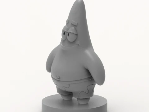 Patrick Star 3D Printable Figurine 3D Print Model