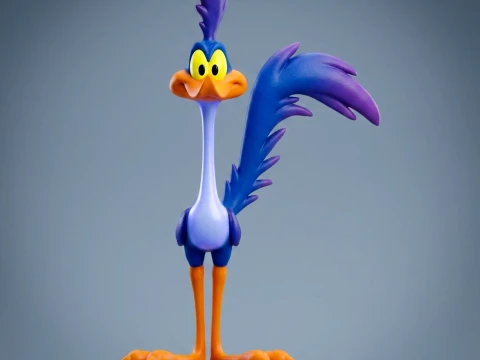 Road Runner Looney Tunes 3D Printable Figurine 3D Print Model
