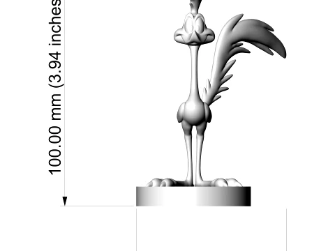 Road Runner Looney Tunes 3D Printable Figurine 3D Print Model
