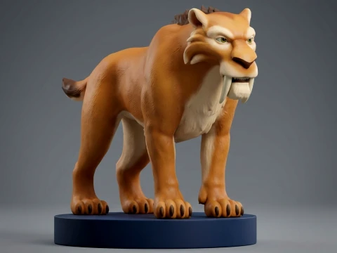 Diego Ice Age 3D Printable Figurine 3D Print Model
