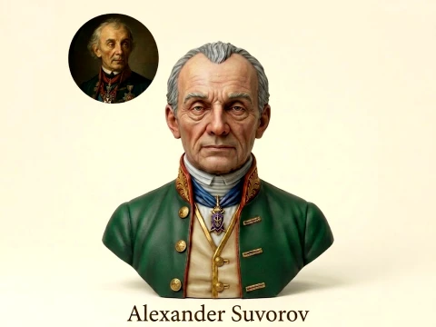 Alexander Suvorov 3D Printable Bust 3D Print Model