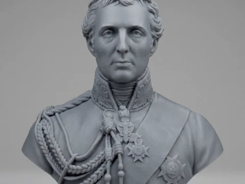 Arthur Wellesley 3D Printable Bust 3D Print Model