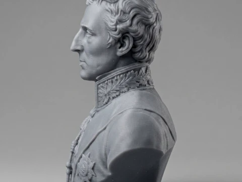 Arthur Wellesley 3D Printable Bust 3D Print Model