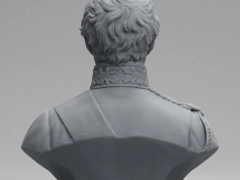 Arthur Wellesley 3D Printable Bust 3D Print Model