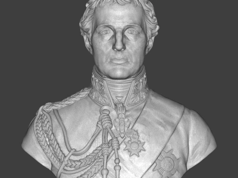 Arthur Wellesley 3D Printable Bust 3D Print Model