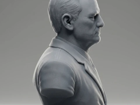 Chester W Nimitz 3D Printable Bust 3D Print Model