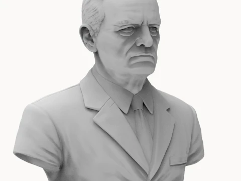 Chester W Nimitz 3D Printable Bust 3D Print Model