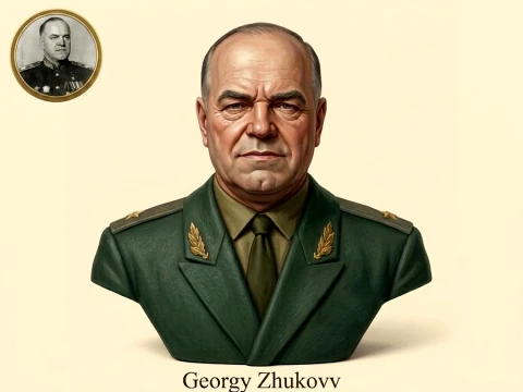 Georgy Zhukov 3D Printable Bust 3D Print Model