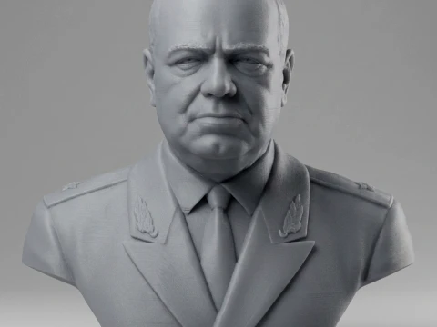 Georgy Zhukov 3D Printable Bust 3D Print Model