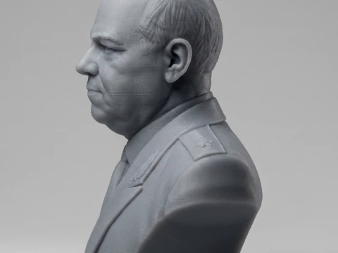 Georgy Zhukov 3D Printable Bust 3D Print Model