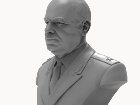 Georgy Zhukov 3D Printable Bust 3D Print Model