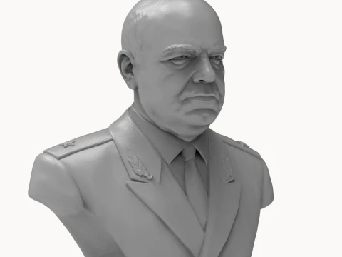 Georgy Zhukov 3D Printable Bust 3D Print Model